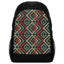 شنطة ظهر رياضية بتصميم رياضية اسكندنافية للنساء والرجال من كانفا ، أسود