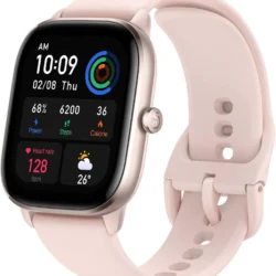 ساعة ذكية جي تي اس 4 ميني من امازفيت، تتبع اللياقة البدنية مدمجة باليكسا بمراقب معدل ضربات القلب وال