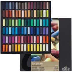 علبة ألوان باستيل ناعمة أساسية رامبرانت مكونة من 90 لون بتصميم نصف ستيك من رويال تالنز